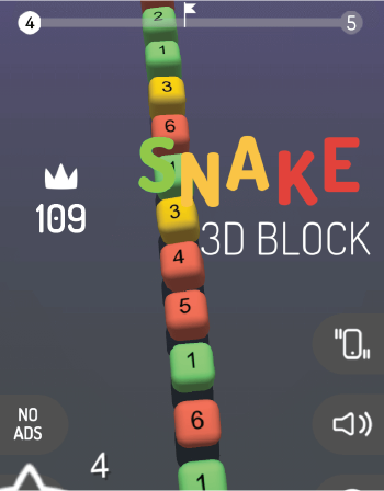 3D Snake Vs Block